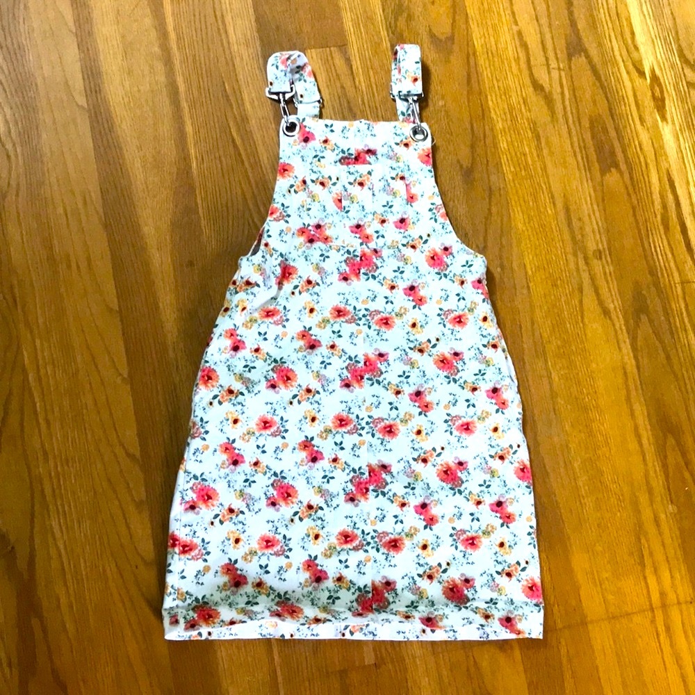 1st Kiss Girls Floral Overall Dress